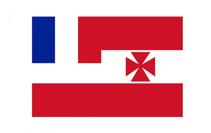 Drapeau de Rimatara de 1858 à 1989