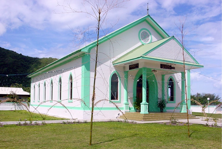 Temple protestant de Horeba - Afareaitu. 2001 © Tahiti Heritage