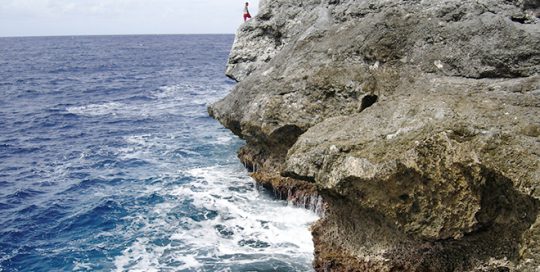 Tepari, falaises de la côte Nord de Niau