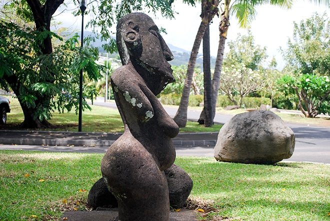 Tiki féminin de l'ancien hôtel Maeva