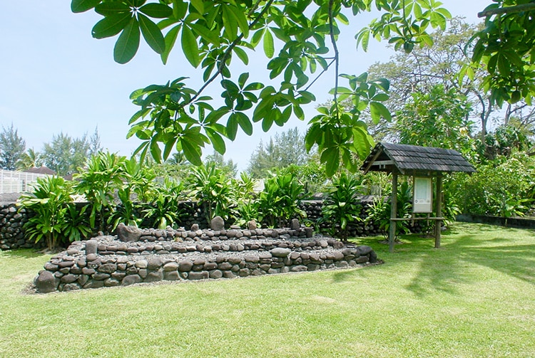 Marae Ahutoru ou Terahoi, du cimetière Pomare d'Arue.