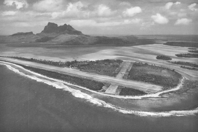 Construction de l'aéroport de Bora Bora