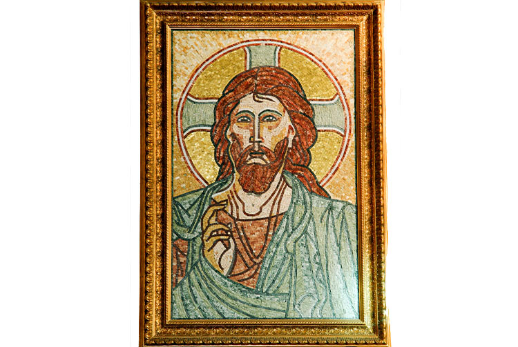 Fresque du Christ Pantocrator de la cathédrale de Papeete