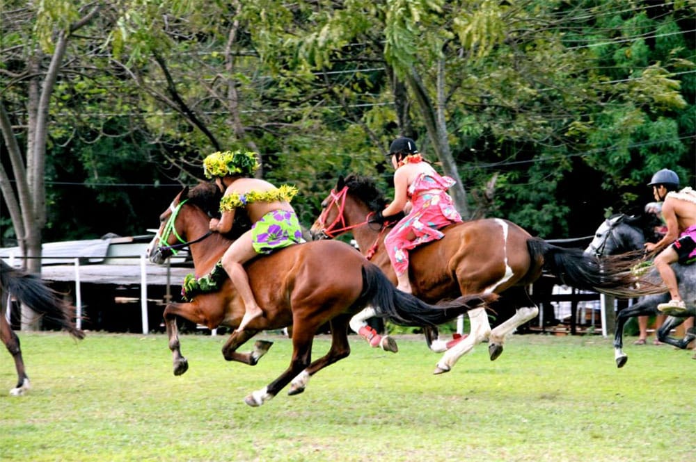 Course pareo à Tahiti en 2016. Photo Tahiti Infos