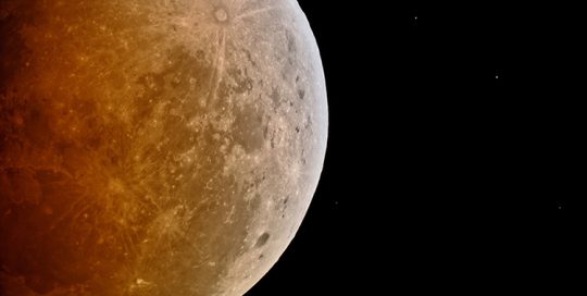 Eclipse lunaire à Tahiti du 14 avril 2014. Photo Société d'astronomie de Tahiti