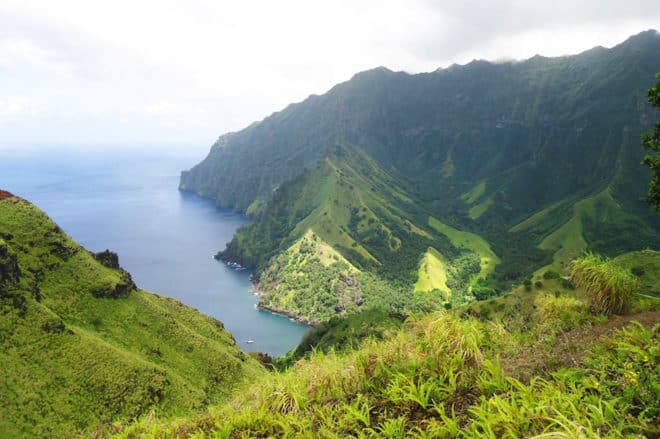 Col des amoureux sur les hauteurs de Hanavave à Fatu Hiva