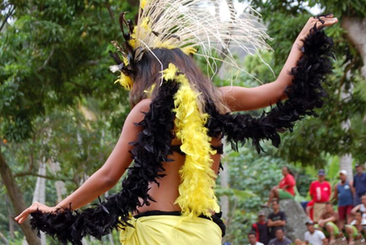 Hakamanu, danse de l'oiseau. Marquises. Photo Purutaa