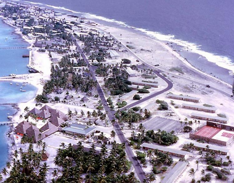 La base du CEP à Hao en 1965