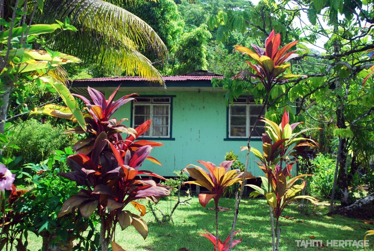 Petite maison verte de Hitiaa © Tahiti Heritage