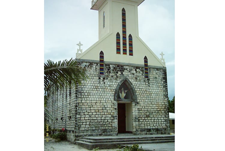 Eglise Saint Gabriel de Katiu. Photo Mermoz