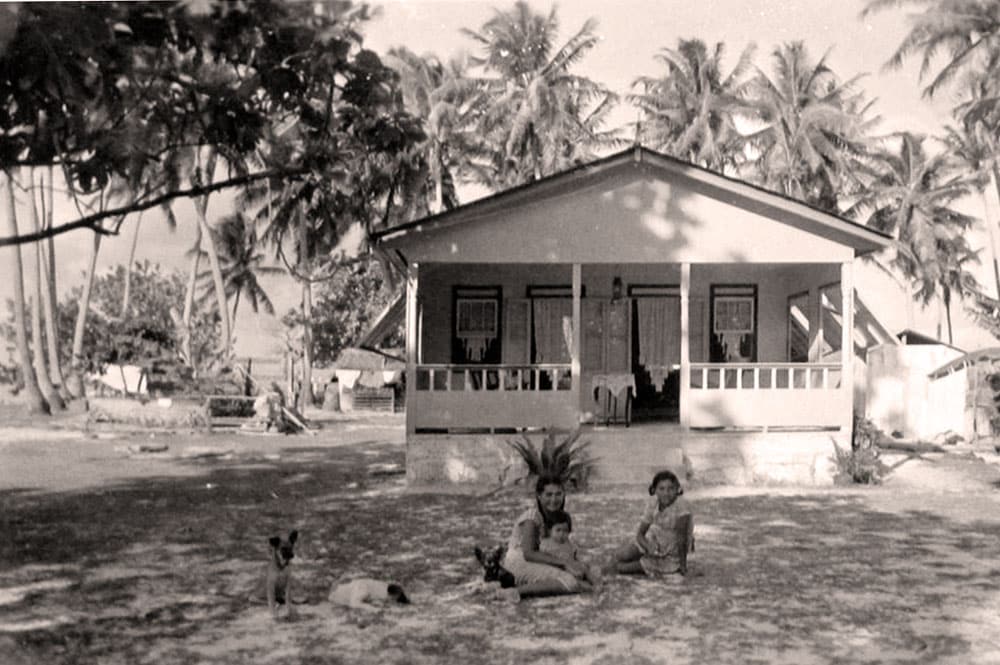 Maison de Kaukura en 1950