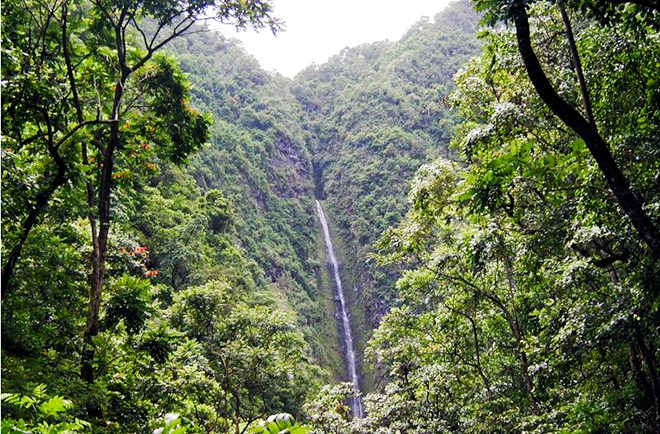 Cascade de la vallée de Matatia à Punaauia