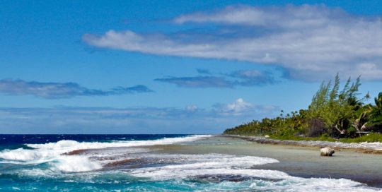Trou des mokorea, à Niau Tuamotu