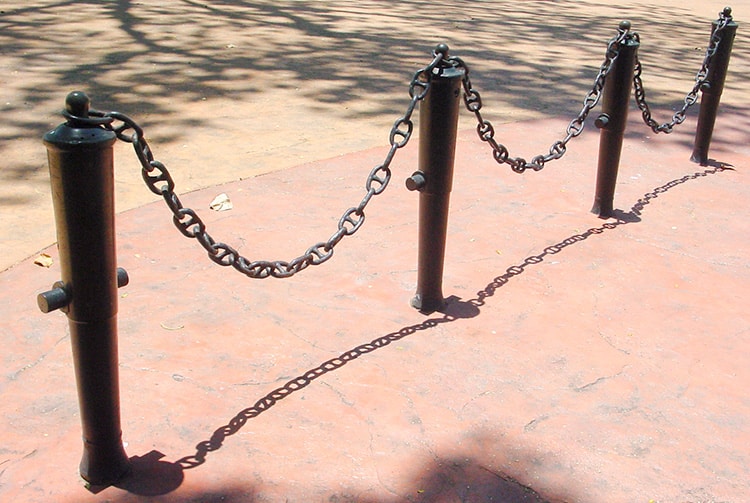 Le quatre petits canons du parc Bougainville à Papeete