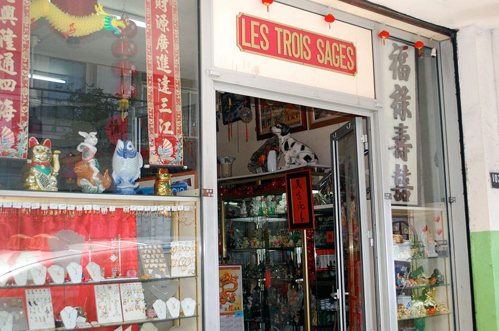 Magasin chinois Les trois sages à Papeete