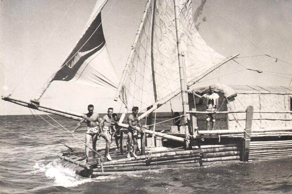 Radeau Tahiti nui d'Eric de bisschop.