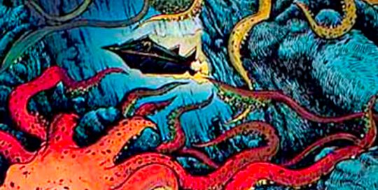 Jules Verne, vingt mille lieux sous les mers. Illustration Gérard Gasquet