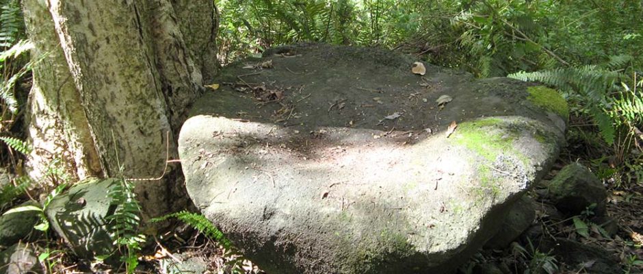 Pierre poatuaka'iri, la pierre source de Rikitea