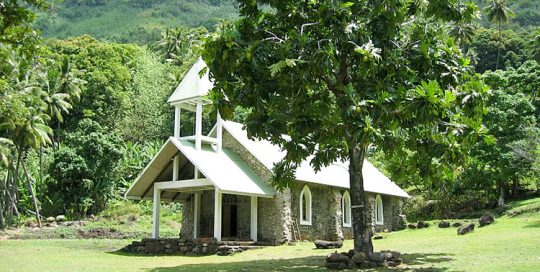 Eglise d'Hapatoni à Tahuata Photo Anastas