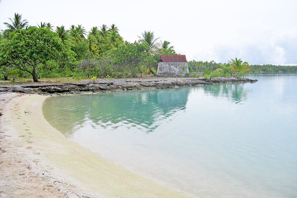 Citerne du lagon bleu de Takaroa