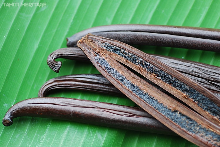 Vanille de Tahiti, gousses et grains © Tahiti Heritage