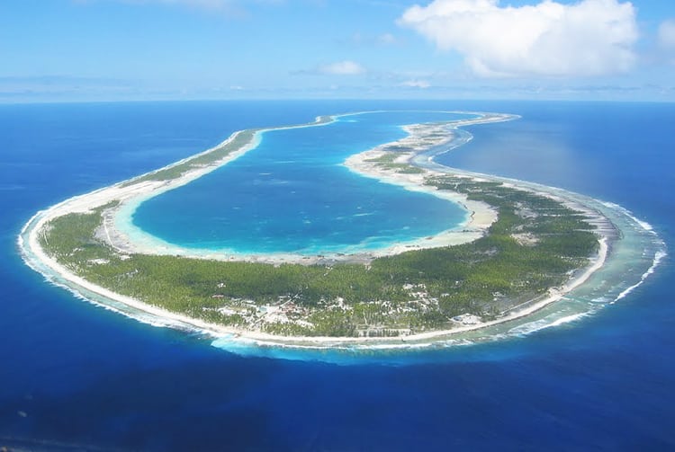 Atoll de Reao . Photo Mermoz