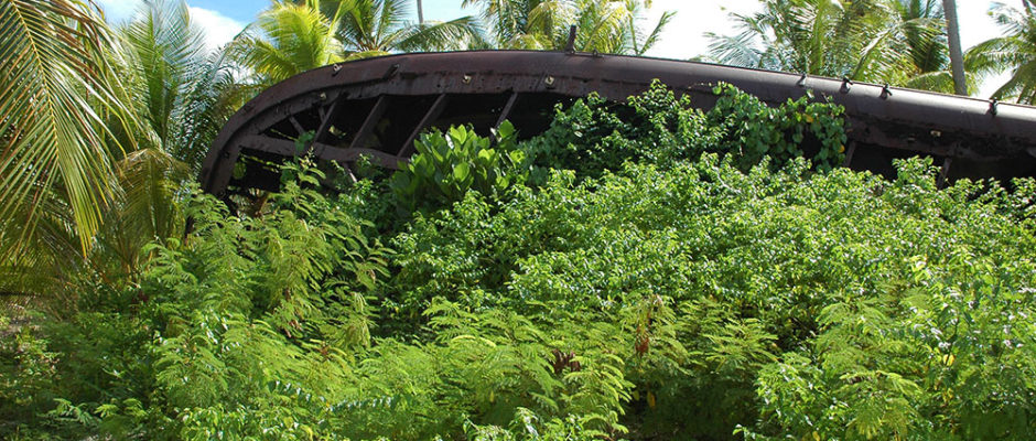 Bateau fantôme de Mataiva en 2010.