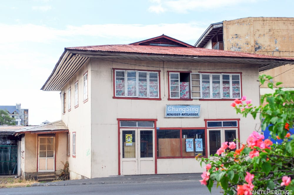 Vieille menuiserie et matelassier Chung Sing © Tahiti Heritage