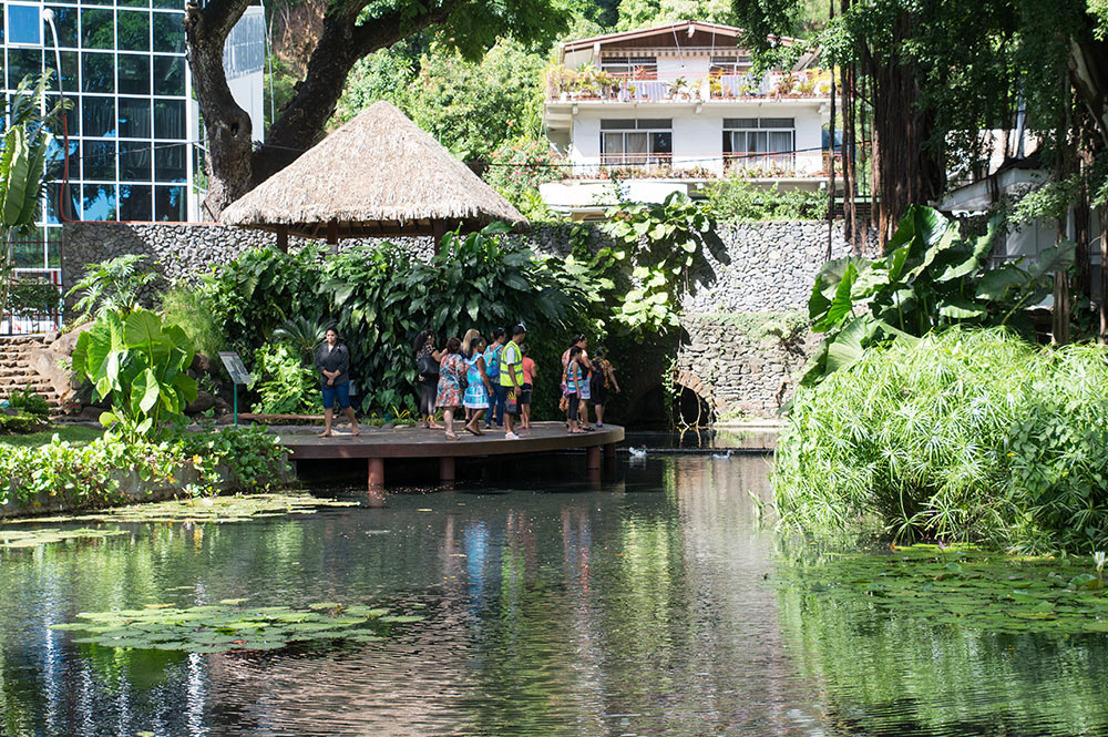 Le bassin de la reine Aimata Pomare IV à Papeete