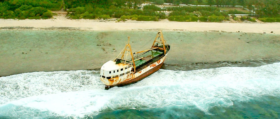 Epave du navire Vaeanu II à Rimatara