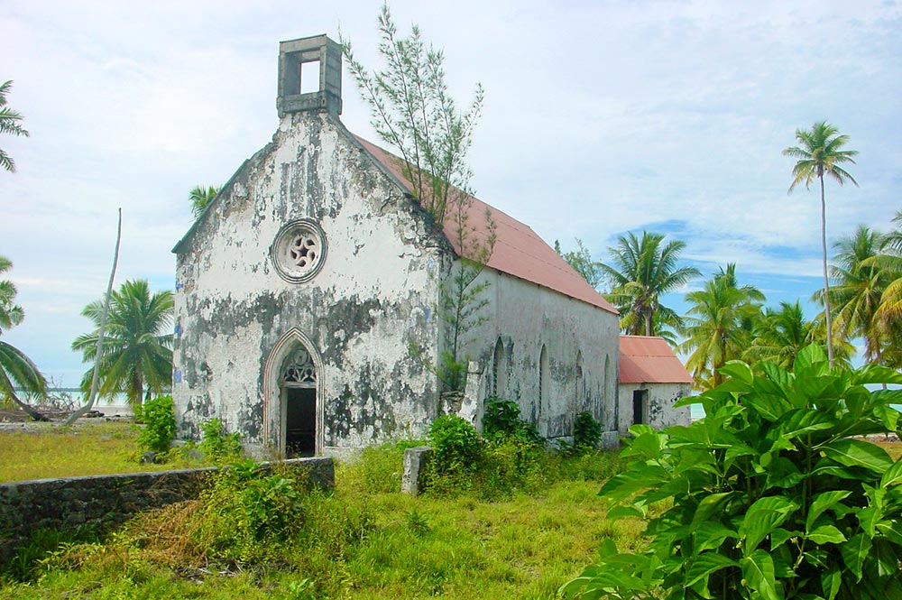 Eglise du Sacré-coeur de Otepipi, à Anaa, Tamotu 2005 © Tahiti Heritage