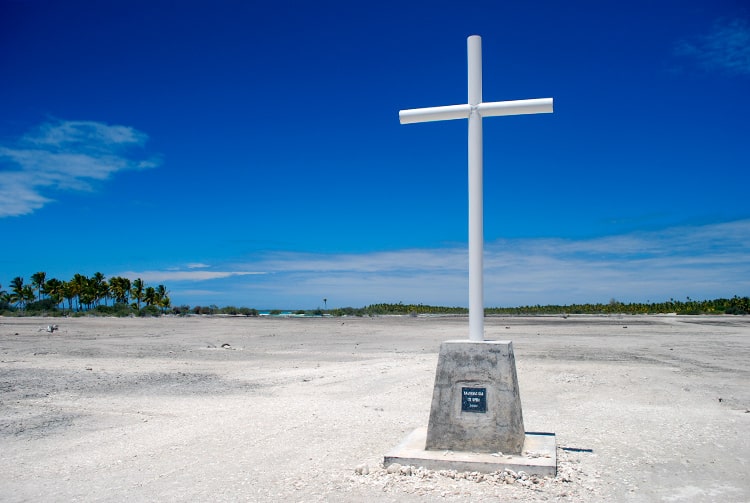 Croix du pélerinage à Fakahina © Tahiti Heritage