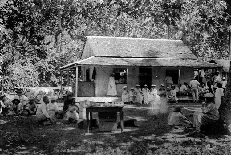 Léproserie d'Orofara à Mahina en 1934