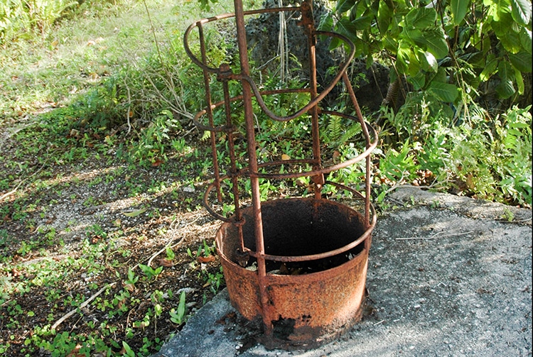 Nacelle du Pote Hole de Makatea © Tahiti Heritage