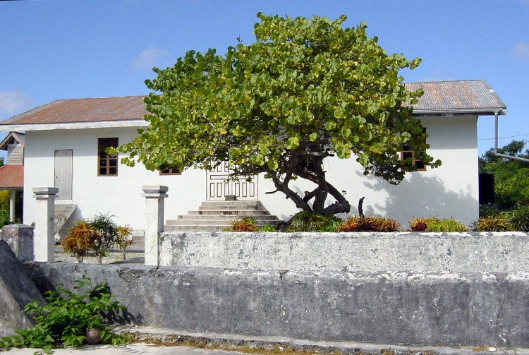 Le temple protestant de Makatea en 2009