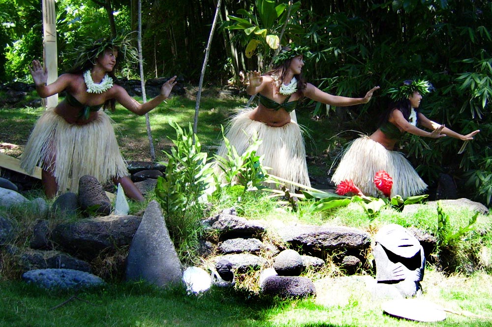 ceremonie au marae Tupuhaea de Hamuta