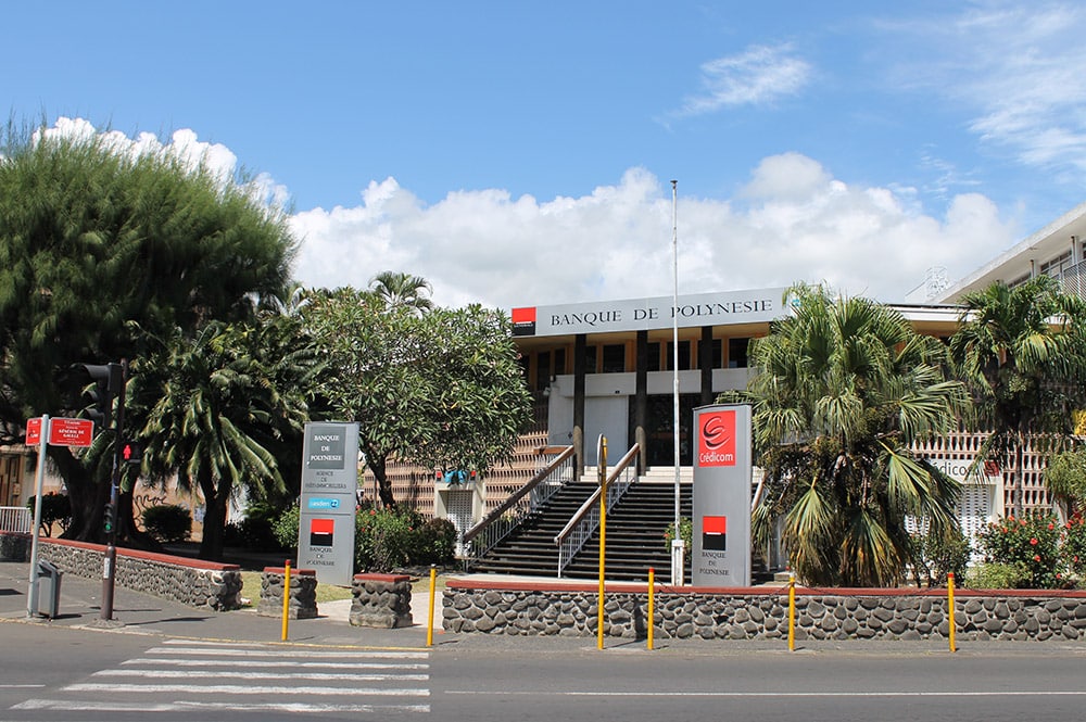 La Banque de Polynésie de la Cathédrale de Papeete en 2016