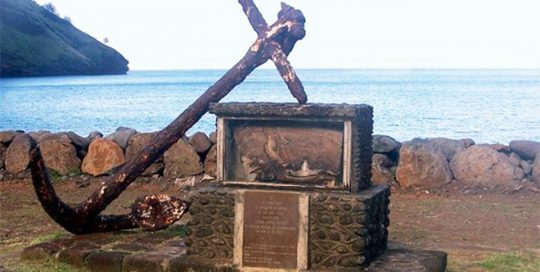 Monument Dupetit Thouars à Tahuata