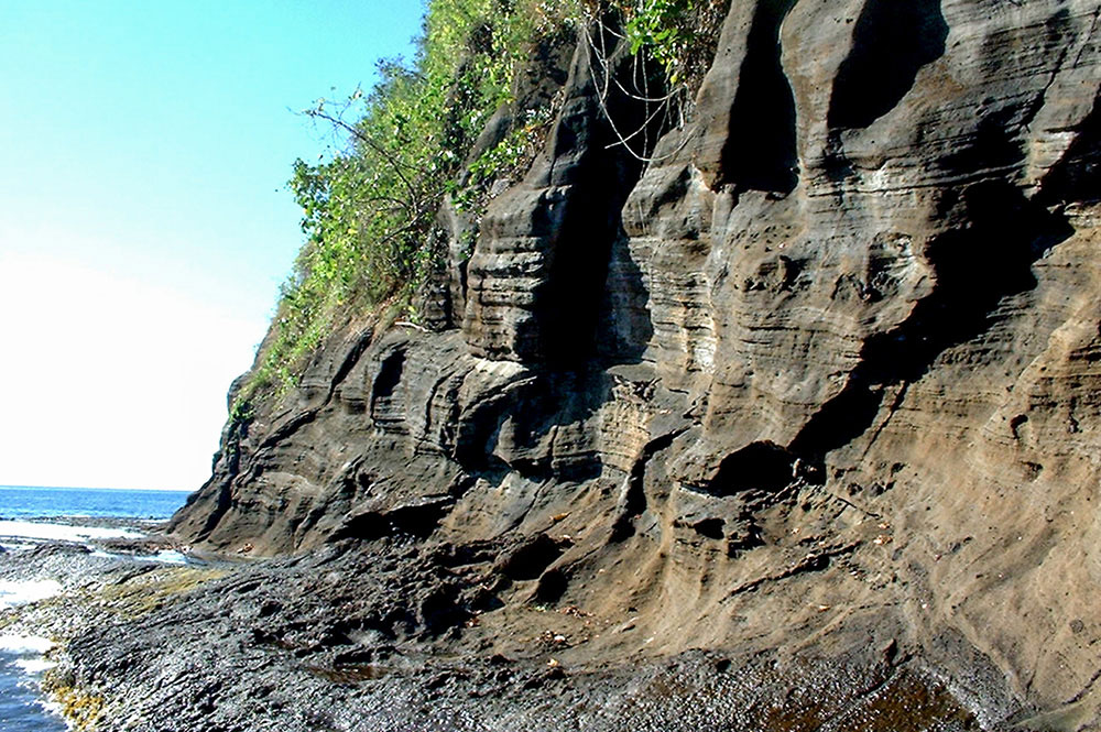 Géologie, la pointe du Tahara'a