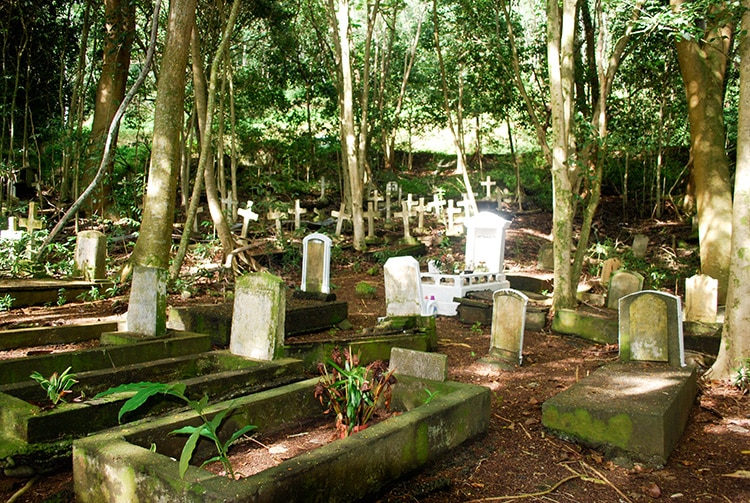 Ancien cimetière des lépreux d'Orofara, Mahina © Tahiti Heritage