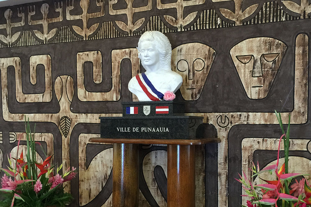La Marianne de la Mairie de Punaauia à Tahiti