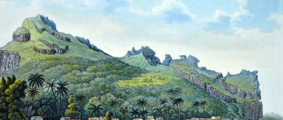 Maupiti, l'île sauvegardée Dessin Isidore Duperrey 1826