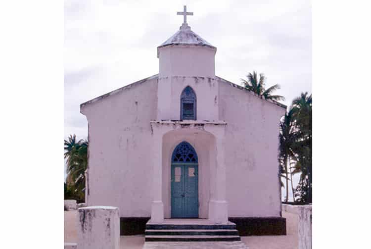 Ancienne église de Faaite vers1960