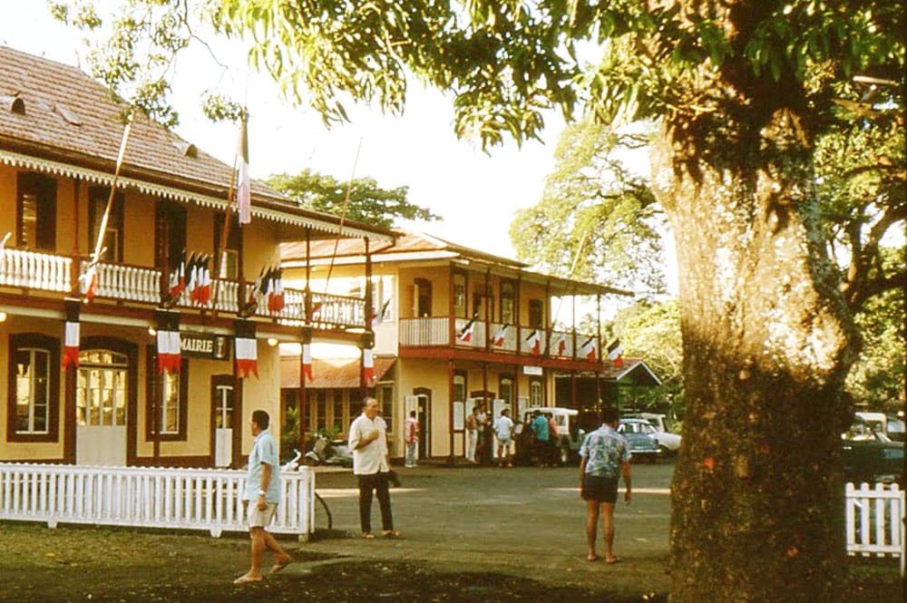 La mairie de Papeete en 1966. Photo MFE