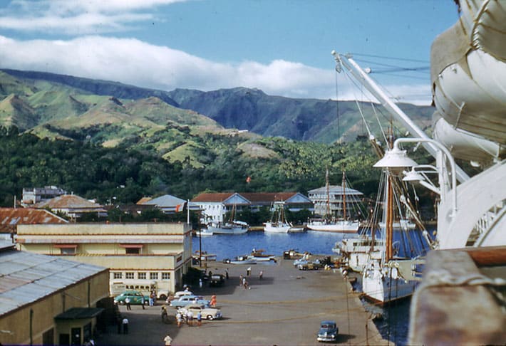 Port de Papeete vers 1950