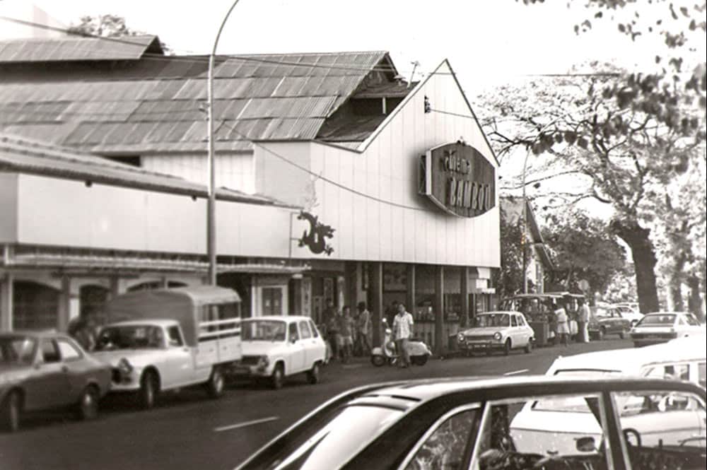 Le cinéma Bambou de Papeete en 1965. Photo Pierre Carabasse