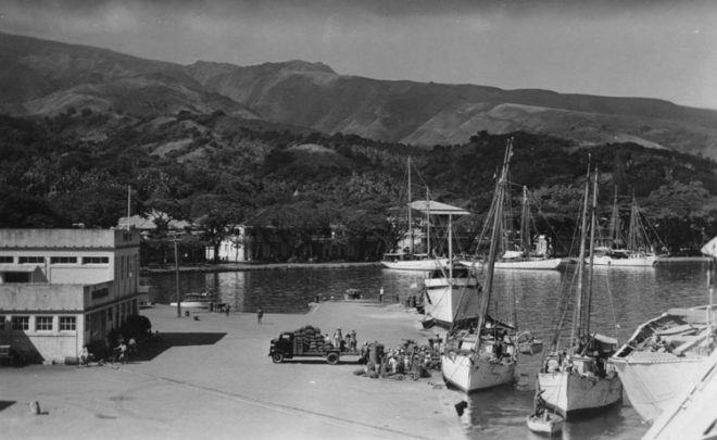 Port de Papeete en 1946.