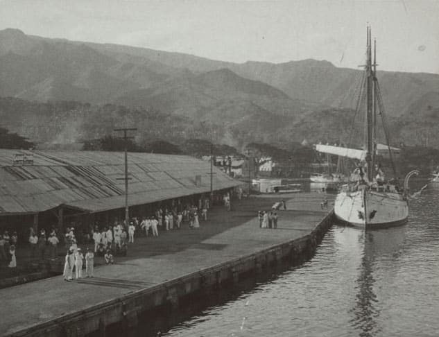 Le quai de Papeete en 1933.