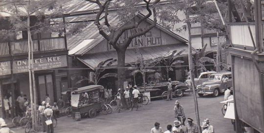 Papeete, le Quinn's Tahitian Hut, vers 1950.
