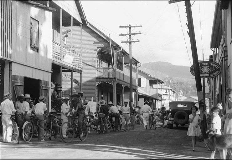 Une rue de Papeete en 1932.